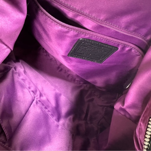 Coach Alexandra Large Hobo Black Pebbled Leather Silver Hardware - Picture 14 of 15